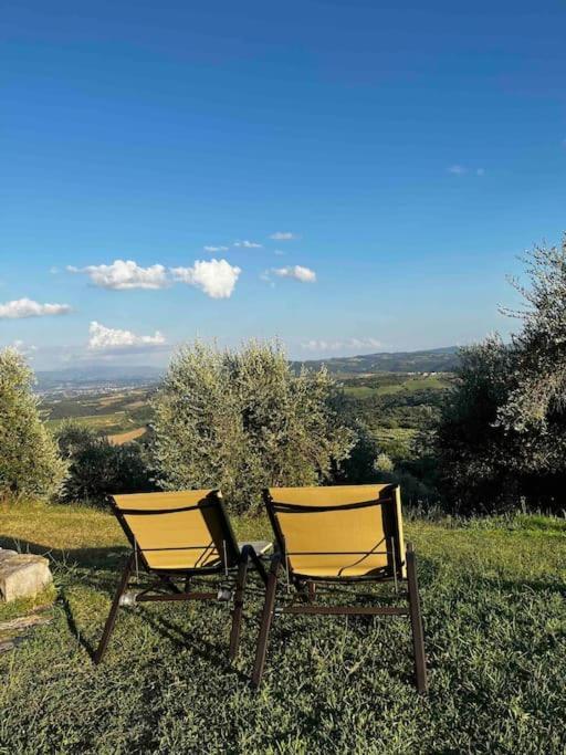 Medieval Tower In Umbria With Swimming Pool Montelagello Екстериор снимка