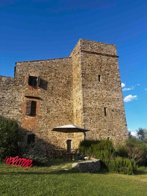 Medieval Tower In Umbria With Swimming Pool Montelagello Екстериор снимка
